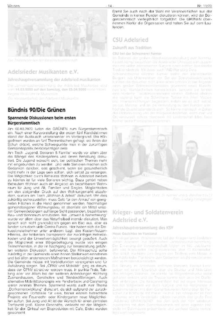 Spannende Diskussionen beim ersten Bürgerstammtisch